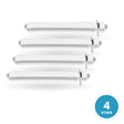 4 stuks LED tri-proof armatuur 1200mm 36W koelwit 4000K