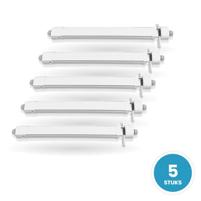 5 stuks LED tri-proof armatuur 1200mm 36W koelwit 4000K