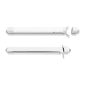 LED tri-proof armatuur 1200mm 36W 150 lm/W koppelbaar, voorkant en achterkant