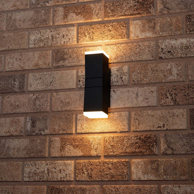 2 pack LED's Light 2-lichts LED Design Buitenlamp - Model Terni - Draaibaar - Warm wit - Antraciet