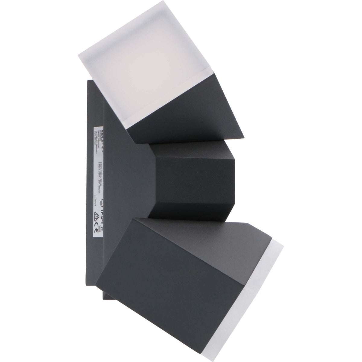 2 pack LED's Light 2-lichts LED Design Buitenlamp - Model Terni - Draaibaar - Warm wit - Antraciet