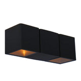 Applique murale extérieure LED's Light à 4 lumières - Modèle Aversa - Blanc chaud - Étanche IP54 - Anthracite