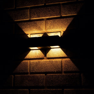 Applique murale extérieure LED's Light à 4 lumières - Modèle Aversa - Blanc chaud - Étanche IP54 - Anthracite