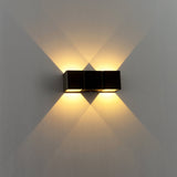 Applique murale extérieure LED's Light à 4 lumières - Modèle Aversa - Blanc chaud - Étanche IP54 - Anthracite