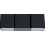 Applique murale extérieure LED's Light à 4 lumières - Modèle Aversa - Blanc chaud - Étanche IP54 - Anthracite