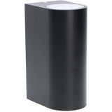 LED's Light LED Wandlamp buiten - Cilinder met 2 x GU10 fitting - Model Sapri - IP44 - Zwart