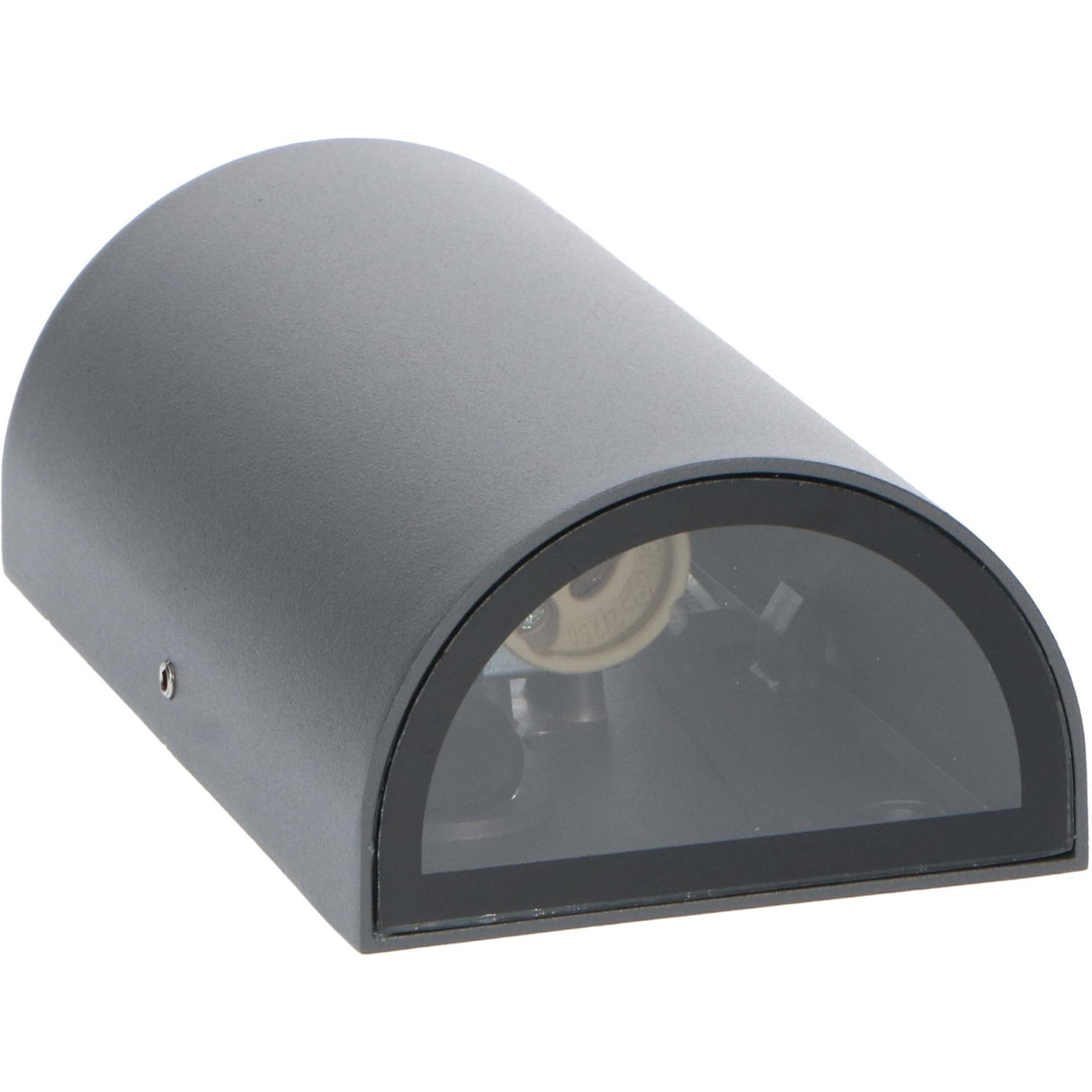 Applique murale extérieure LED's Light - Demi-cylindre avec 2 sources lumineuses - Modèle Siena - IP44 - Anthracite