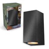 NØRD Up&Down - Lampe extérieure LED's Light avec douille GU10 - Rectangulaire - IP44 - Anthracite - Modèle Milan