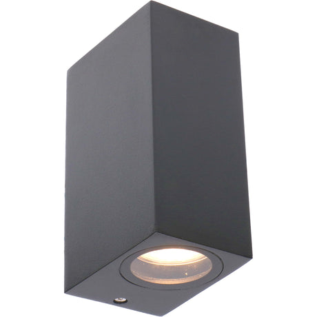 NØRD Up&Down - Lampe extérieure LED's Light avec douille GU10 - Rectangulaire - IP44 - Anthracite - Modèle Milan