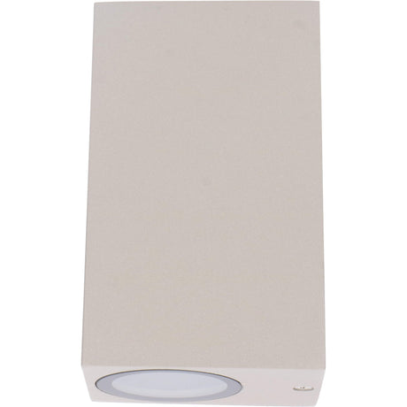 Lampe extérieure LED's Light avec douille GU10 - Rectangulaire - IP44 - Grise - Modèle Milan
