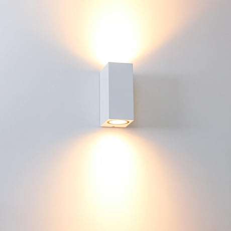 NØRD Up&Down - Lampe extérieure LED's Light avec douille GU10 - Rectangulaire - IP44 - Blanche - Modèle Milan