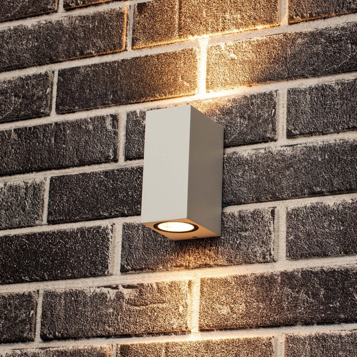 NØRD Up&Down - LED's Light LED Buitenlamp met GU10 fitting - Rechthoek - IP44 - Wit - Model Milaan