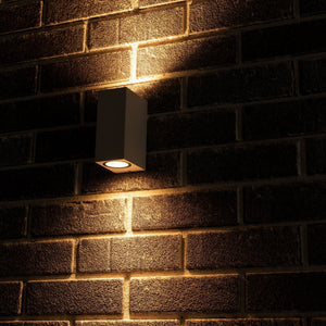NØRD Up&Down - Lampe extérieure LED's Light avec douille GU10 - Rectangulaire - IP44 - Blanche - Modèle Milan