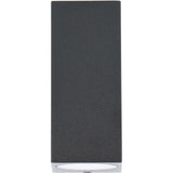 NØRD Up&Down - LED's Light LED Buitenlamp met GU10 fitting - Rechthoek - IP44 - Zwart - Model Milaan