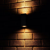 NØRD Up&Down - LED's Light LED Buitenlamp met GU10 fitting - Rechthoek - IP44 - Zwart - Model Milaan