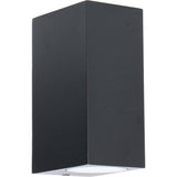 NØRD Up&Down - LED's Light LED Buitenlamp met GU10 fitting - Rechthoek - IP44 - Zwart - Model Milaan