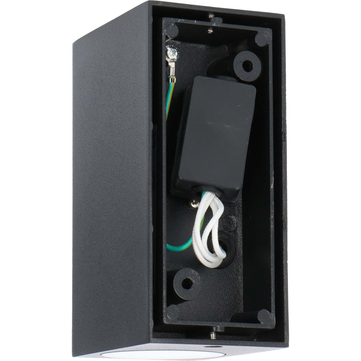 NØRD Up&Down - LED's Light LED Buitenlamp met GU10 fitting - Rechthoek - IP44 - Zwart - Model Milaan