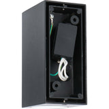 NØRD Up&Down - LED's Light LED Buitenlamp met GU10 fitting - Rechthoek - IP44 - Zwart - Model Milaan