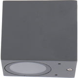 NØRD Down - LED's Light LED Wandlamp Buiten met GU10 fitting - Vierkant - IP44 - Antraciet - Model Rome