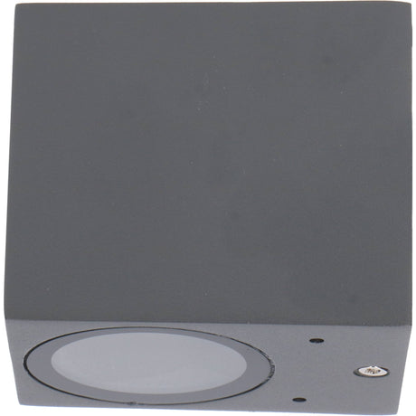 NØRD Down - LED's Light LED Wandlamp Buiten met GU10 fitting - Vierkant - IP44 - Antraciet - Model Rome