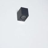 NØRD Down - LED's Light LED Wandlamp Buiten met GU10 fitting - Vierkant - IP44 - Antraciet - Model Rome