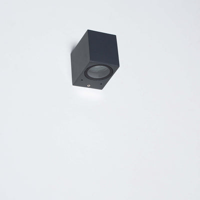 NØRD Down - LED's Light LED Wandlamp Buiten met GU10 fitting - Vierkant - IP44 - Antraciet - Model Rome