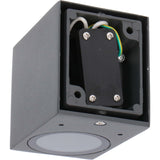 NØRD Down - LED's Light LED Wandlamp Buiten met GU10 fitting - Vierkant - IP44 - Antraciet - Model Rome