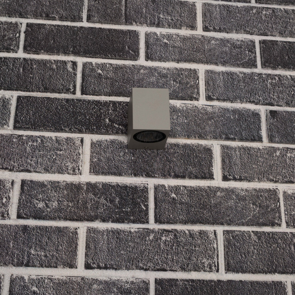 NØRD Down - LED Wandlamp buiten met GU10 fitting - Rome - Vierkant - IP44 - Grijs
