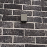 NØRD Down - LED Wandlamp buiten met GU10 fitting - Rome - Vierkant - IP44 - Grijs