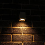 NØRD Down - LED's Light LED Wandlamp Buiten met GU10 fitting - Vierkant - IP44 - Wit - Model Rome