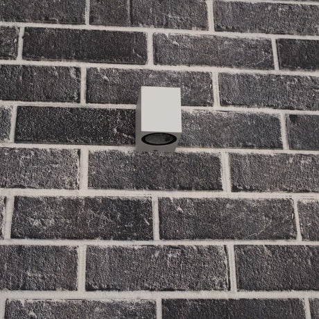 NØRD Down - LED's Light LED Wandlamp Buiten met GU10 fitting - Vierkant - IP44 - Wit - Model Rome