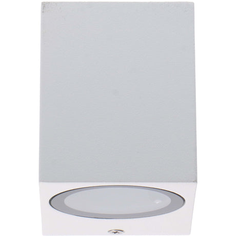 NØRD Down - LED's Light LED Wandlamp Buiten met GU10 fitting - Vierkant - IP44 - Wit - Model Rome