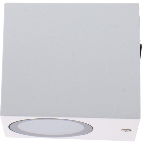 NØRD Down - LED's Light LED Wandlamp Buiten met GU10 fitting - Vierkant - IP44 - Wit - Model Rome