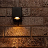 NØRD Down - LED's Light LED Wandlamp Buiten met GU10 fitting - Vierkant - IP44 - Zwart - Model Rome