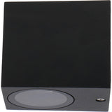 NØRD Down - LED's Light LED Wandlamp Buiten met GU10 fitting - Vierkant - IP44 - Zwart - Model Rome