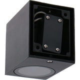 NØRD Down - LED's Light LED Wandlamp Buiten met GU10 fitting - Vierkant - IP44 - Zwart - Model Rome