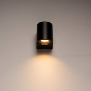 Applique murale extérieure LED's Light avec douille GU10 - Ronde - Modèle San Marino - IP44 - Noire