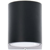 Applique murale extérieure LED's Light avec douille GU10 - Ronde - Modèle San Marino - IP44 - Noire