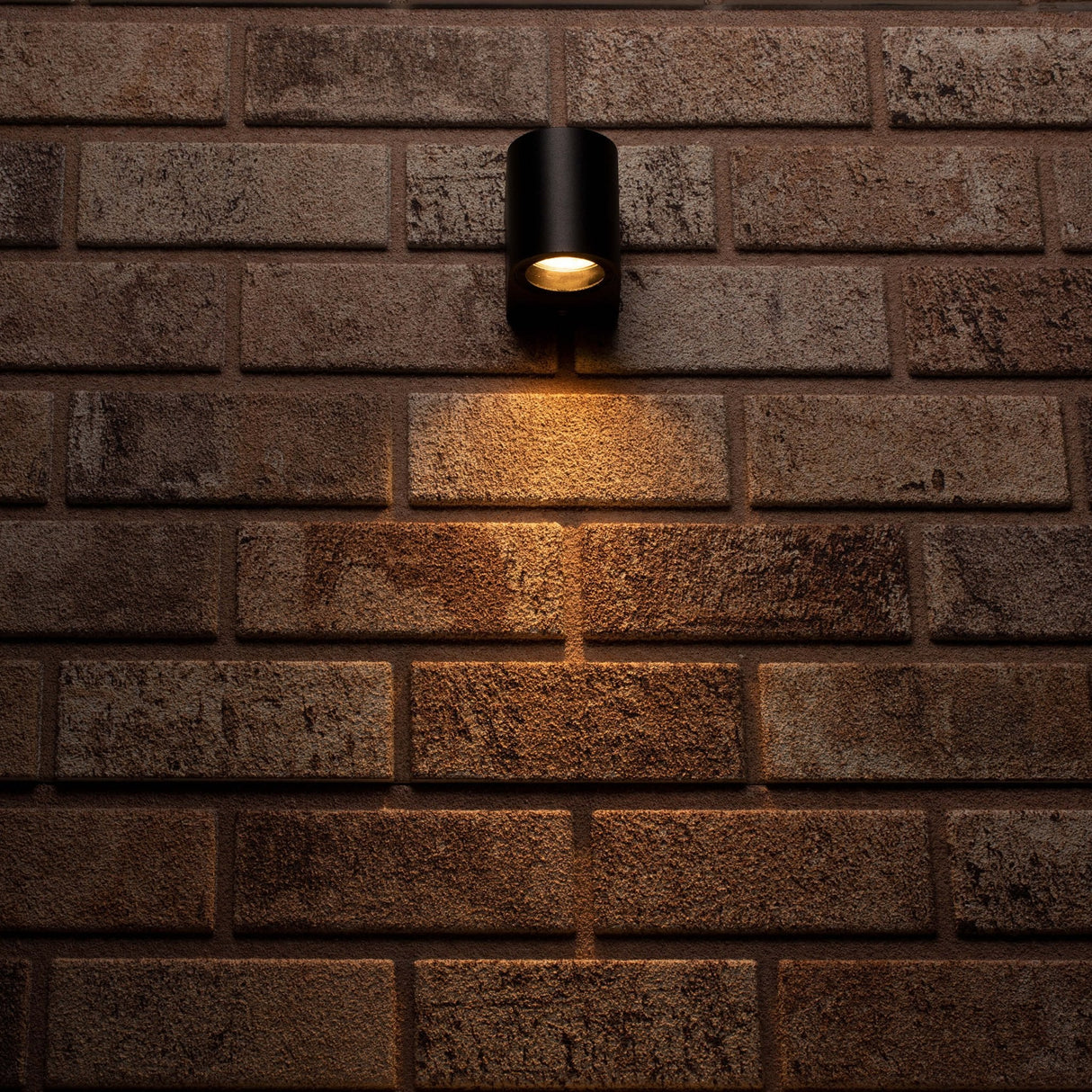 Applique murale extérieure LED's Light avec douille GU10 - Ronde - Modèle San Marino - IP44 - Noire