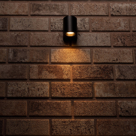 LED's Light LED Wandlamp buiten met GU10 fitting - Rond - Model San Marino - IP44 - Zwart