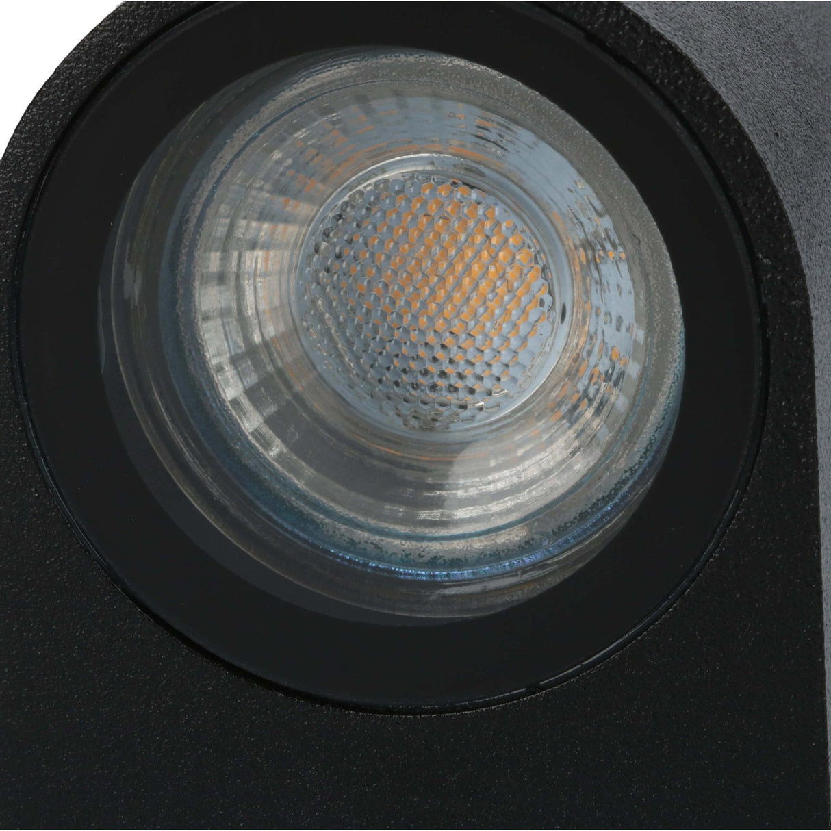 Applique murale extérieure LED's Light avec douille GU10 - Ronde - Modèle San Marino - IP44 - Noire