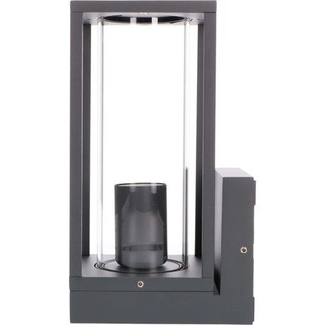LED's Light applique murale LED avec vitres en verre - Rectangulaire - Douille E27 - IP44 - Anthracite