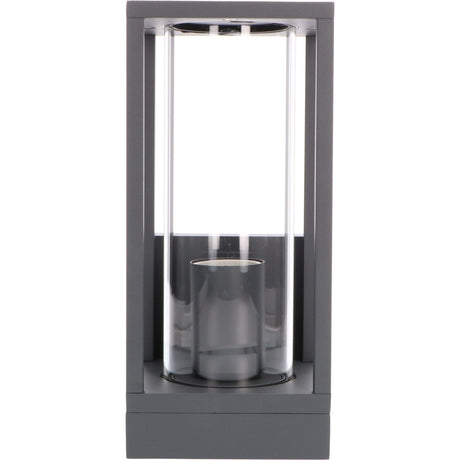 LED's Light applique murale LED avec vitres en verre - Rectangulaire - Douille E27 - IP44 - Anthracite