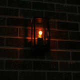 LED's Light applique murale LED avec vitres en verre - Rectangulaire - Douille E27 - IP44 - Noir