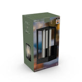 LED's Light applique murale LED avec vitres en verre - Rectangulaire - Douille E27 - IP44 - Noir