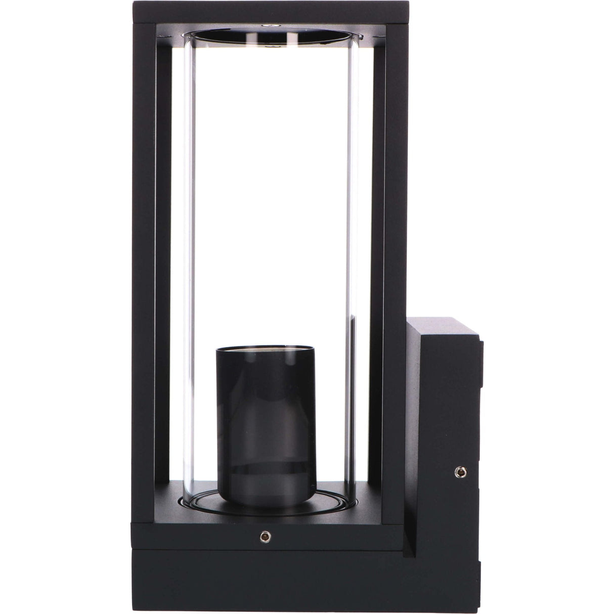 LED's Light applique murale LED avec vitres en verre - Rectangulaire - Douille E27 - IP44 - Noir