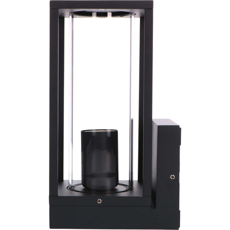 LED's Light applique murale LED avec vitres en verre - Rectangulaire - Douille E27 - IP44 - Noir