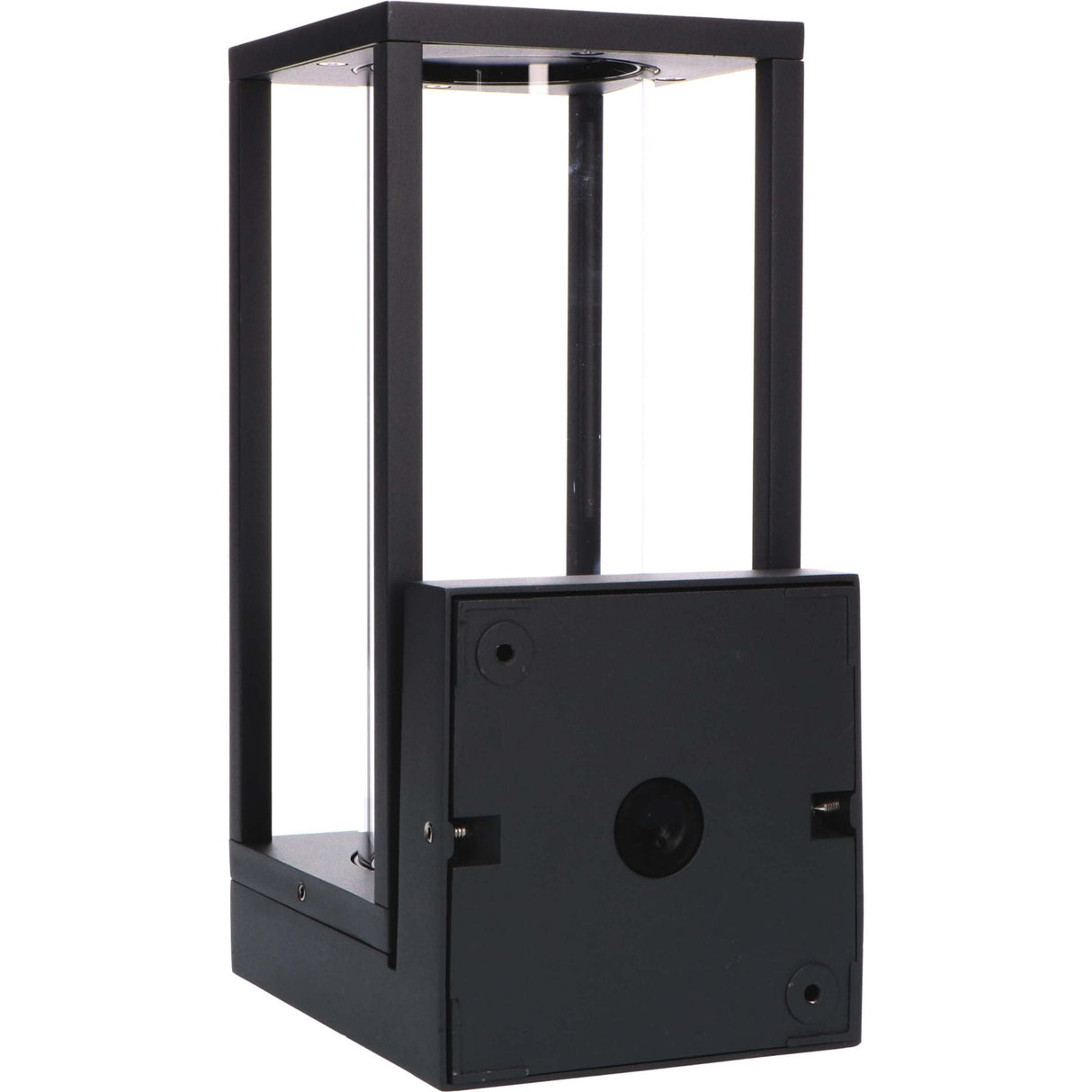 LED's Light applique murale LED avec vitres en verre - Rectangulaire - Douille E27 - IP44 - Noir
