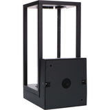 LED's Light applique murale LED avec vitres en verre - Rectangulaire - Douille E27 - IP44 - Noir