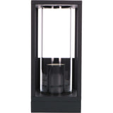 LED's Light applique murale LED avec vitres en verre - Rectangulaire - Douille E27 - IP44 - Noir